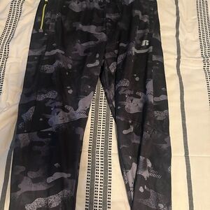 Russell Athletic Black and Gray Joggers